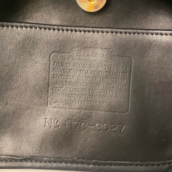 Vintage Coach 9027 Mini Ergo Black Leather Purse Bag Adorable! - Picture 7 of 11